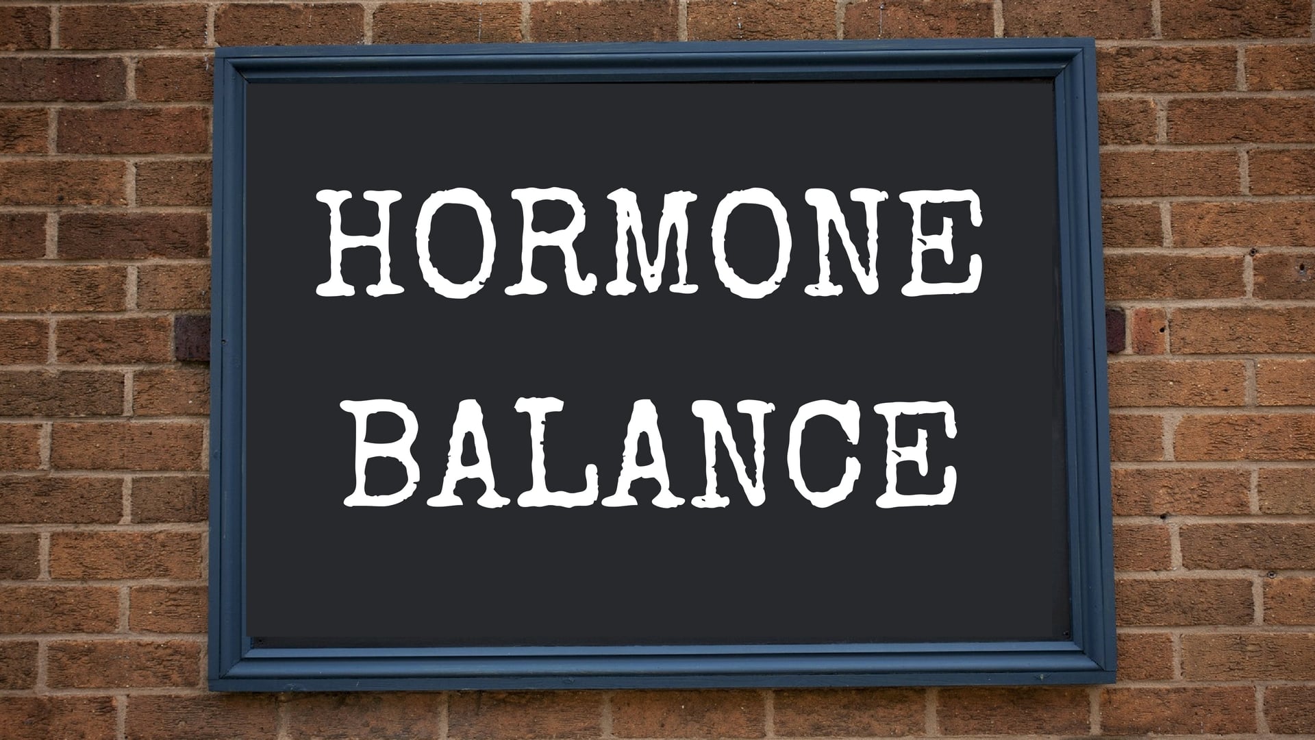 hormonal balance