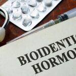 Bioidentical hormones written on a paper