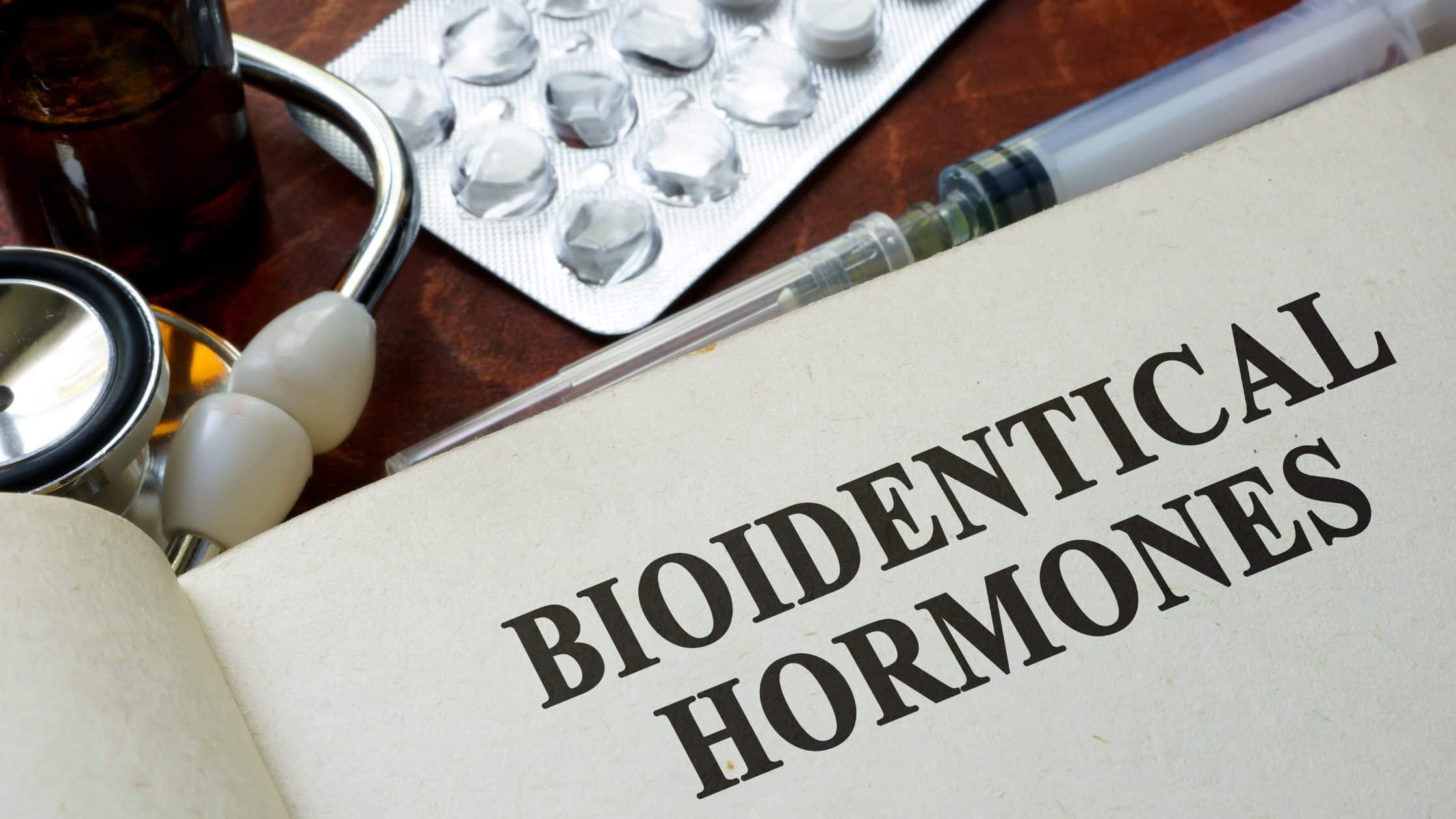 Bioidentical hormones written on a paper